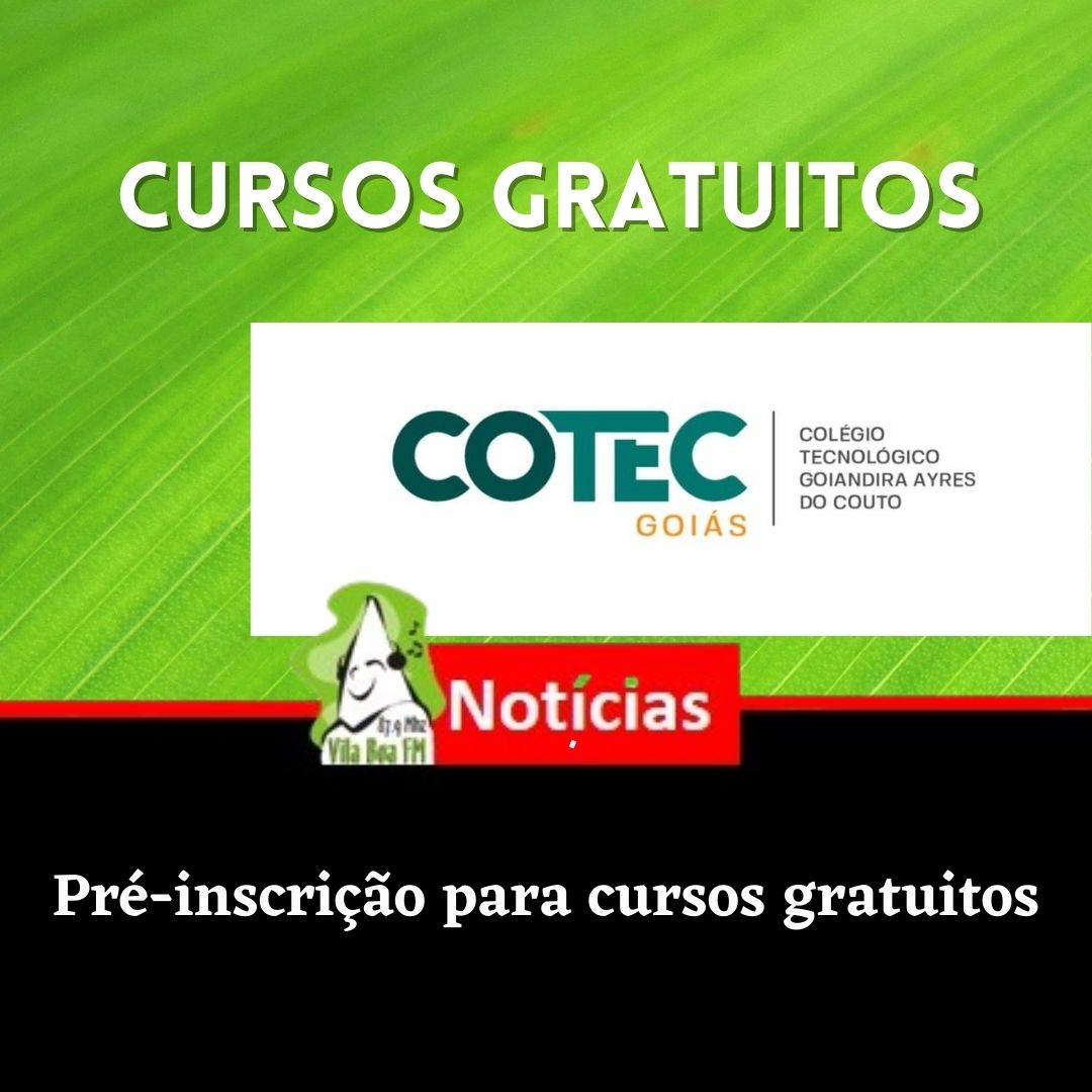 A COTEC abre pré-inscrição para cursos gratuitos