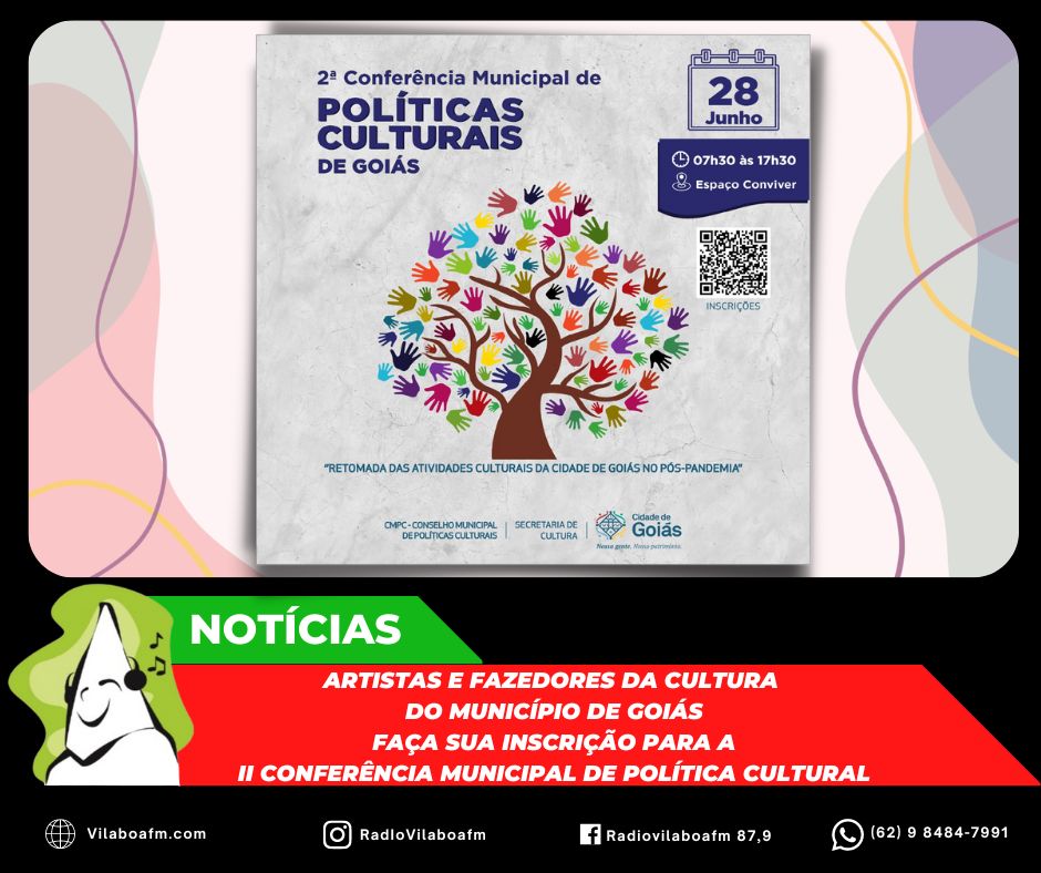 Inscrições para a II Conferência Municipal de Política Cultural