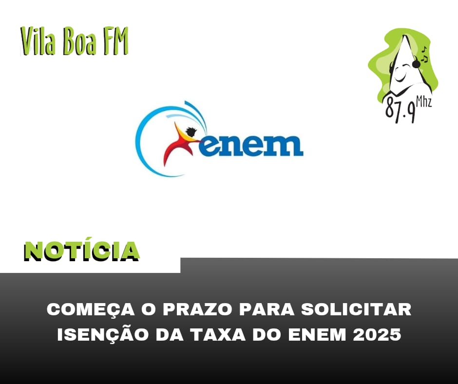 ​Começa o prazo para solicitar isenção da taxa do Enem 2025