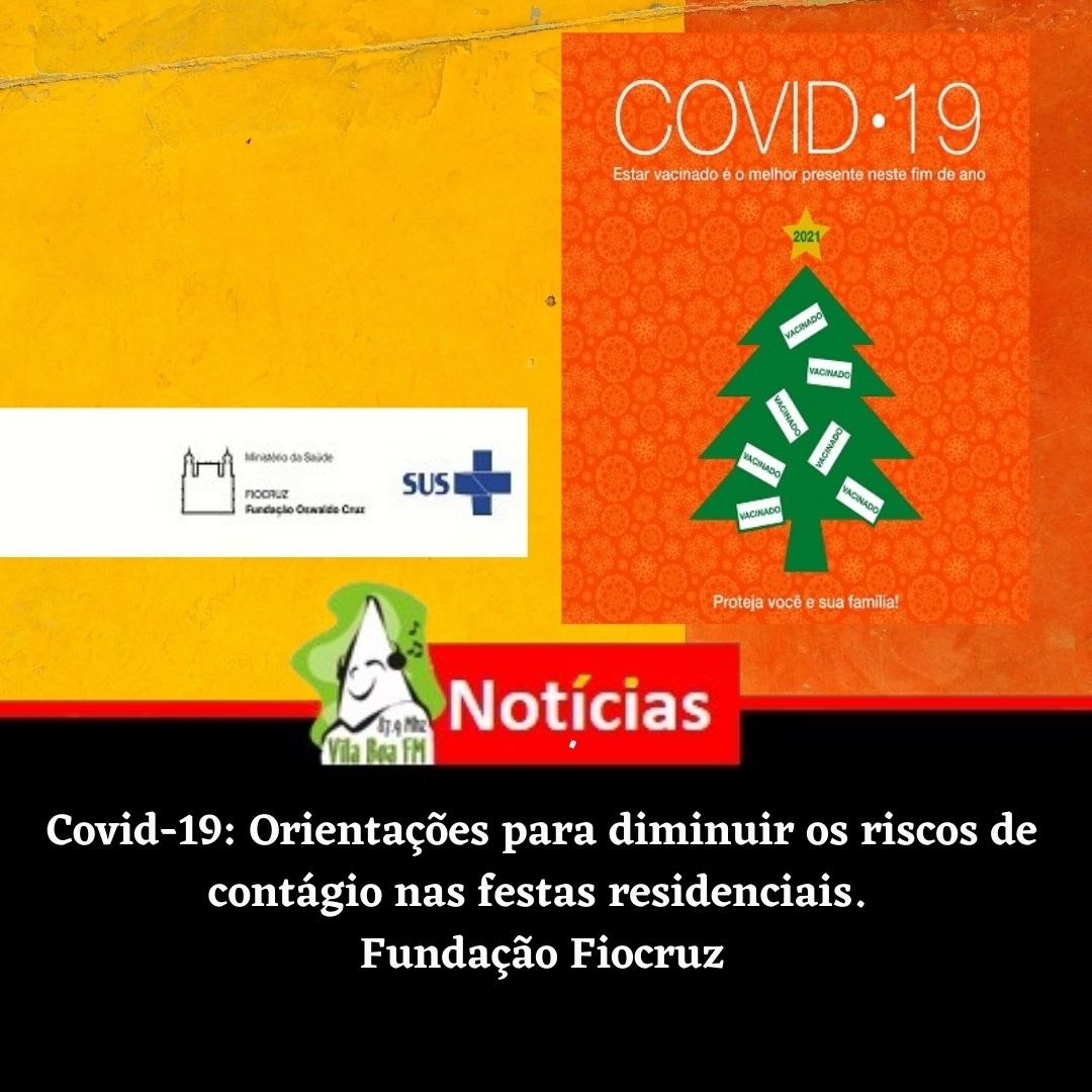 Cartilha é produzida com orientações para mitigar contágio da Covid-19 nas festas do final de ano.