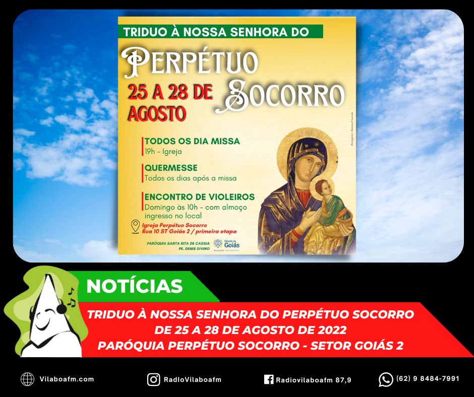 Tríduo à Nossa Senhora do Perpétuo Socorro