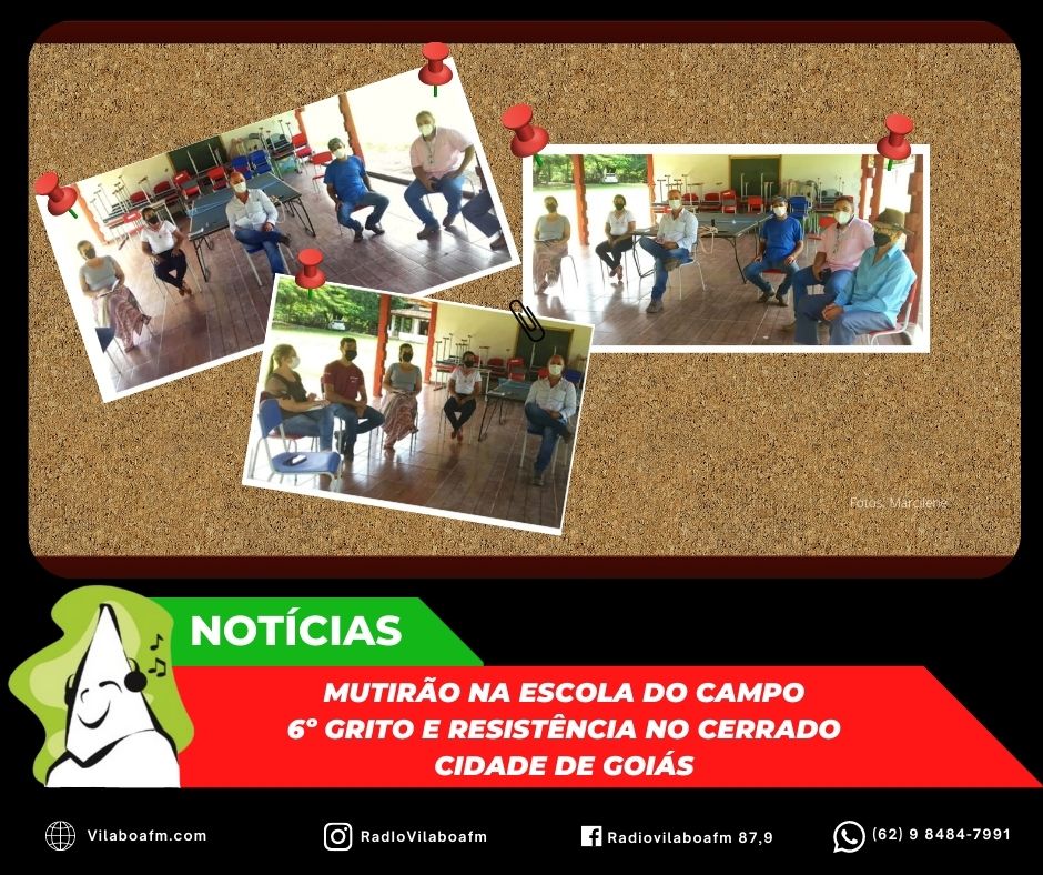 Reunião de preparação para o Mutirão na Escola do Campo no Assentamento Holanda