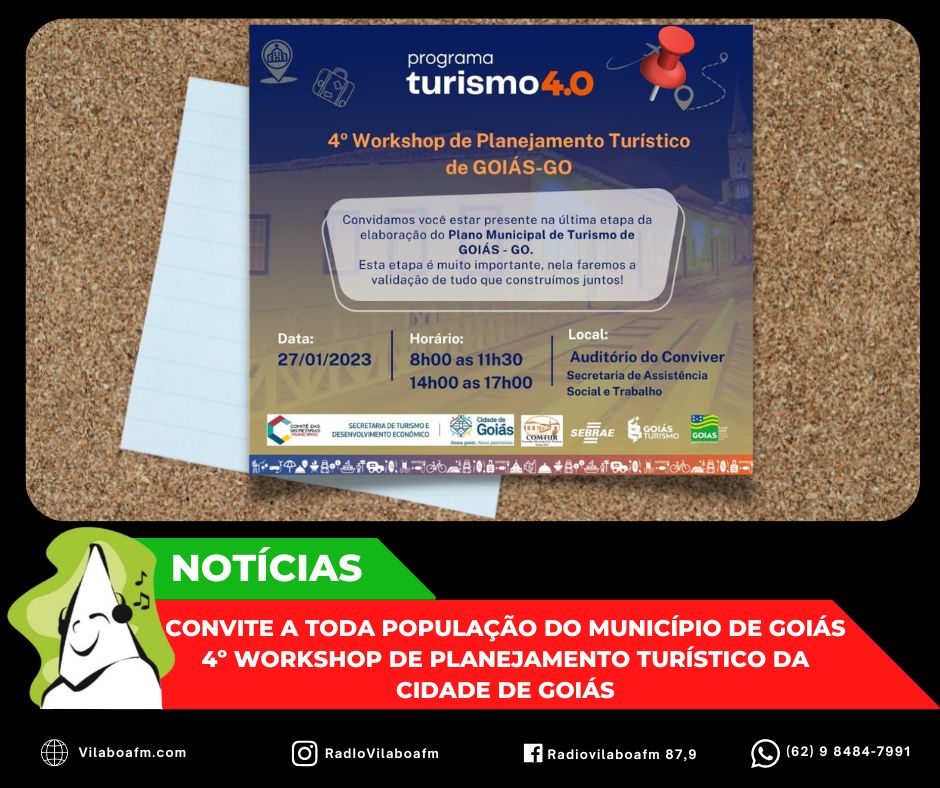 4º Workshop de Planejamento Turístico da Cidade de Goiás