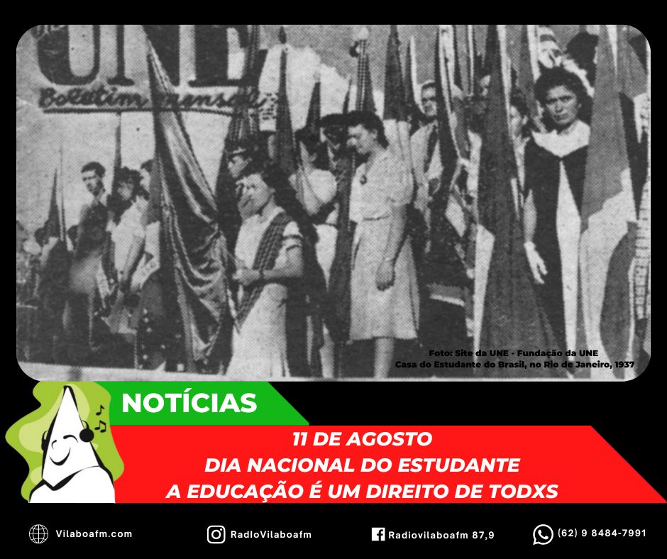 Hoje é o Dia do Estudante