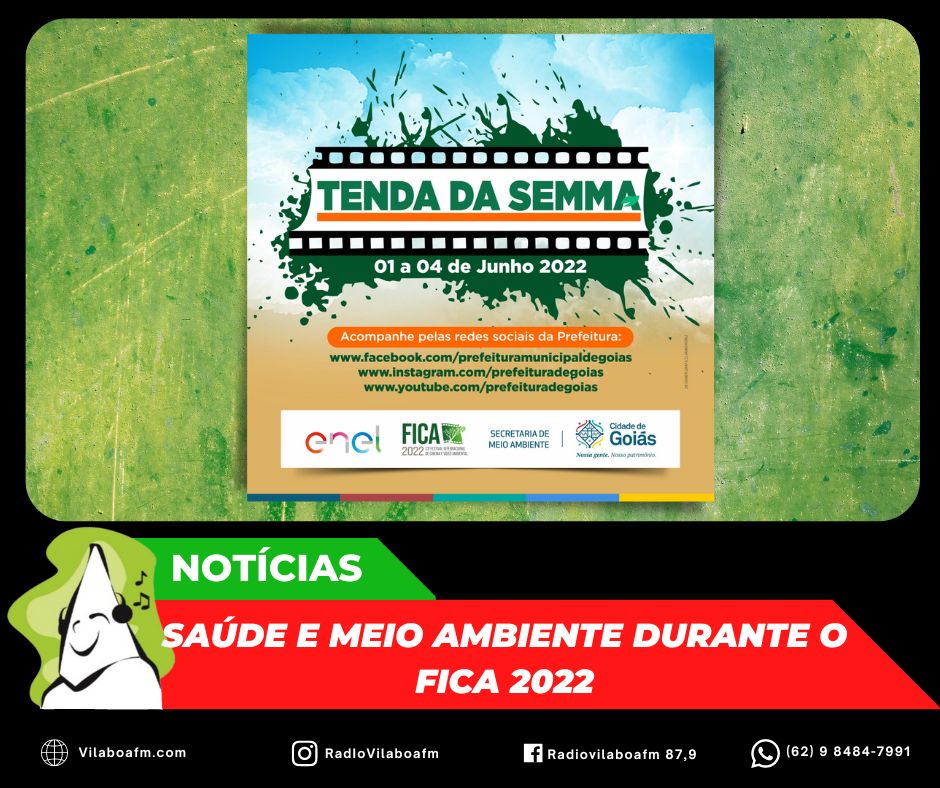 ​Tenda da SEMMA: Saúde e Meio Ambiente durante o FICA 2022.