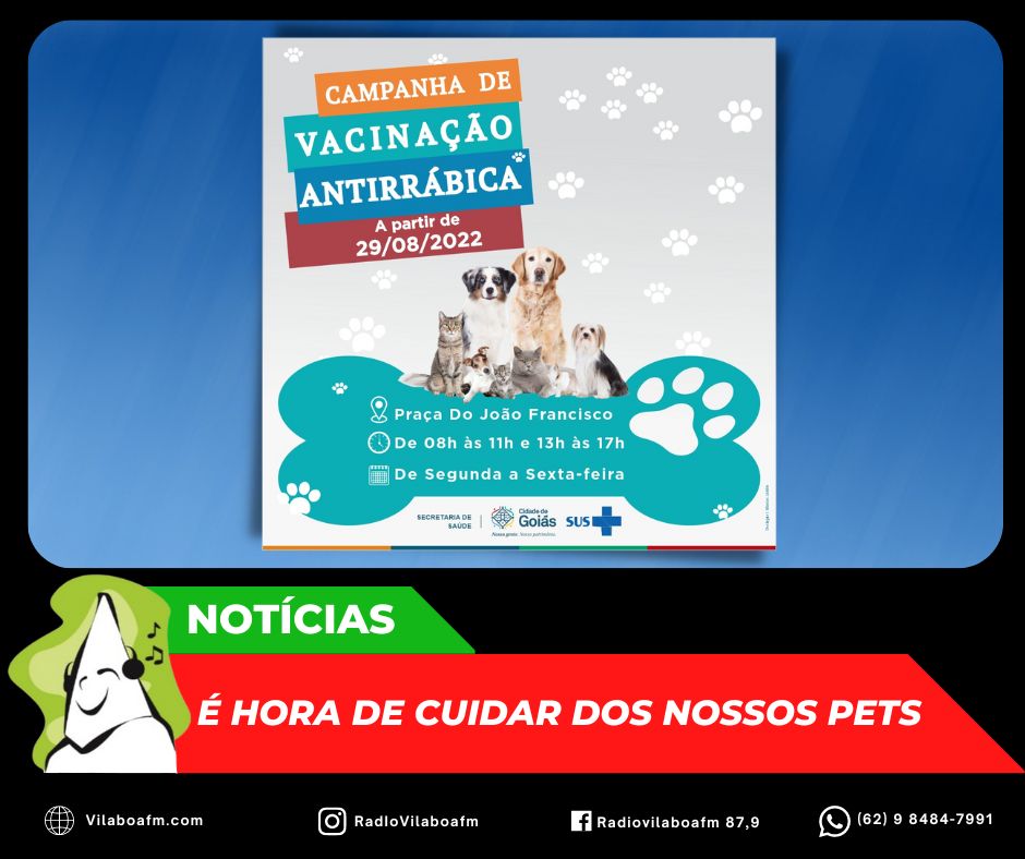 Campanha antirrábica no município de Goiás