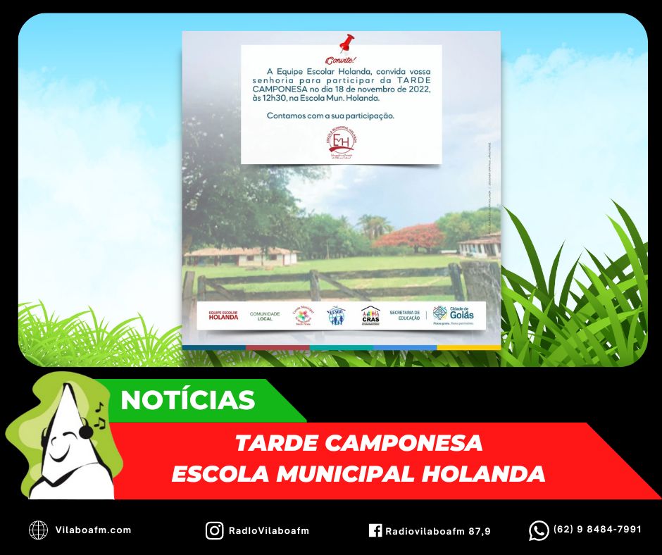 Tarde Camponesa na Escola Municipal Holanda