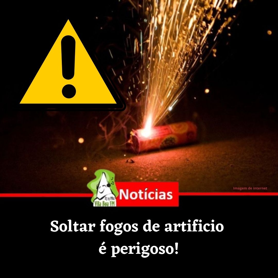 Os perigos dos fogos de artificio