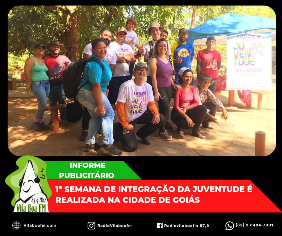 ​1ª SEMANA DE INTEGRAÇÃO DA JUVENTUDE É REALIZADA NA CIDADE DE GOIÁS.