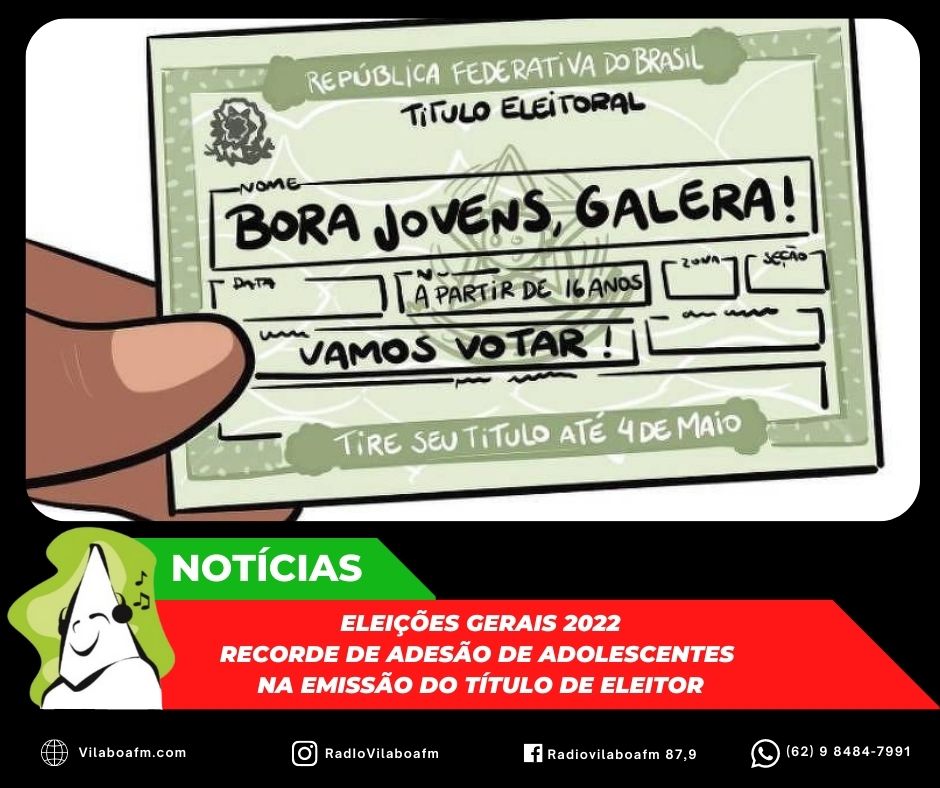 2022 teve recorde de emissão de título de eleitor entre adolescentes.