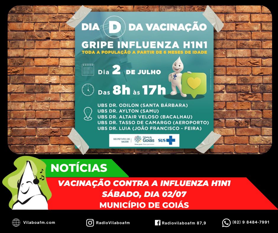 Campanha Dia “D” de vacinação contra a Influenza H1N1