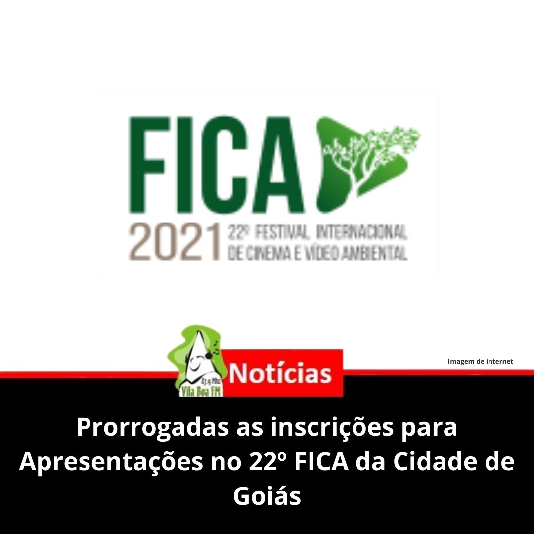Prorrogadas as inscrições para Apresentações no 22º FICA da Cidade de Goiás