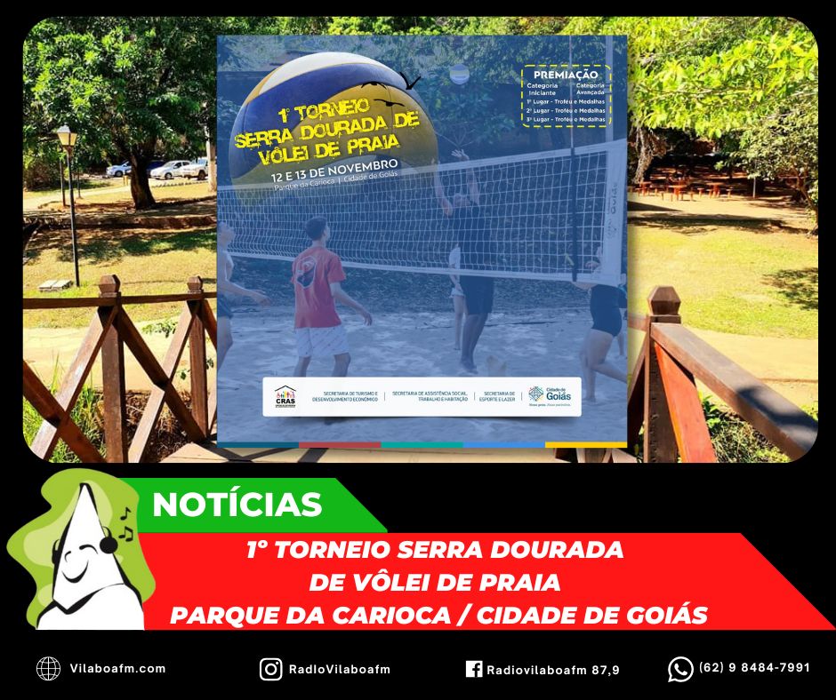 1º Torneio Serra Dourada de Vôlei de Praia Cidade de Goiás