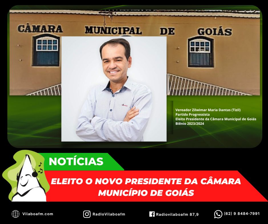 Novo Presidente da Câmara Municipal de Goiás
