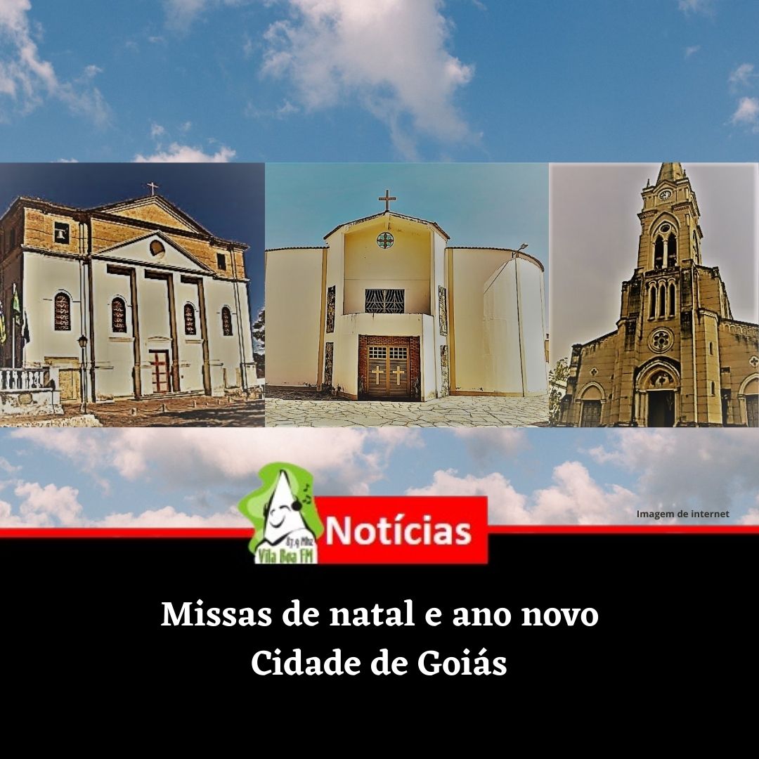 Celebrações das Missas de natal e ano novo na Cidade de Goiás