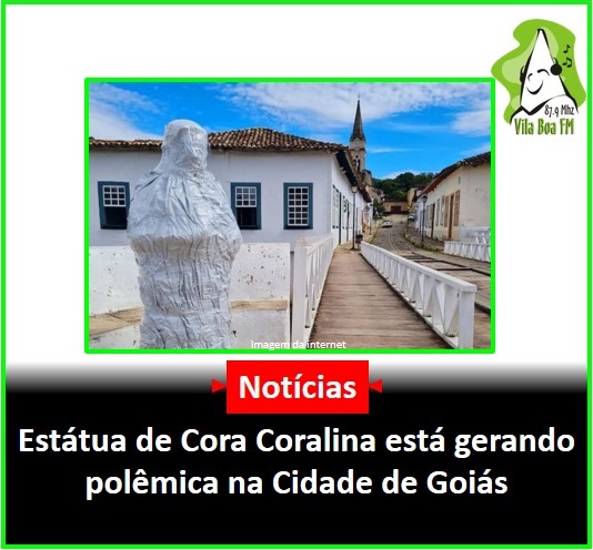 ​Estátua de Cora Coralina está gerando polémica na Cidade de Goiás
