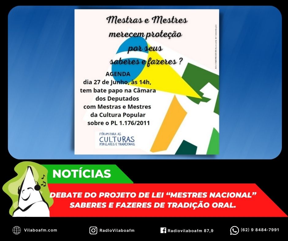 Audiência Pública para debater o Projeto de Lei “Mestres Nacional”