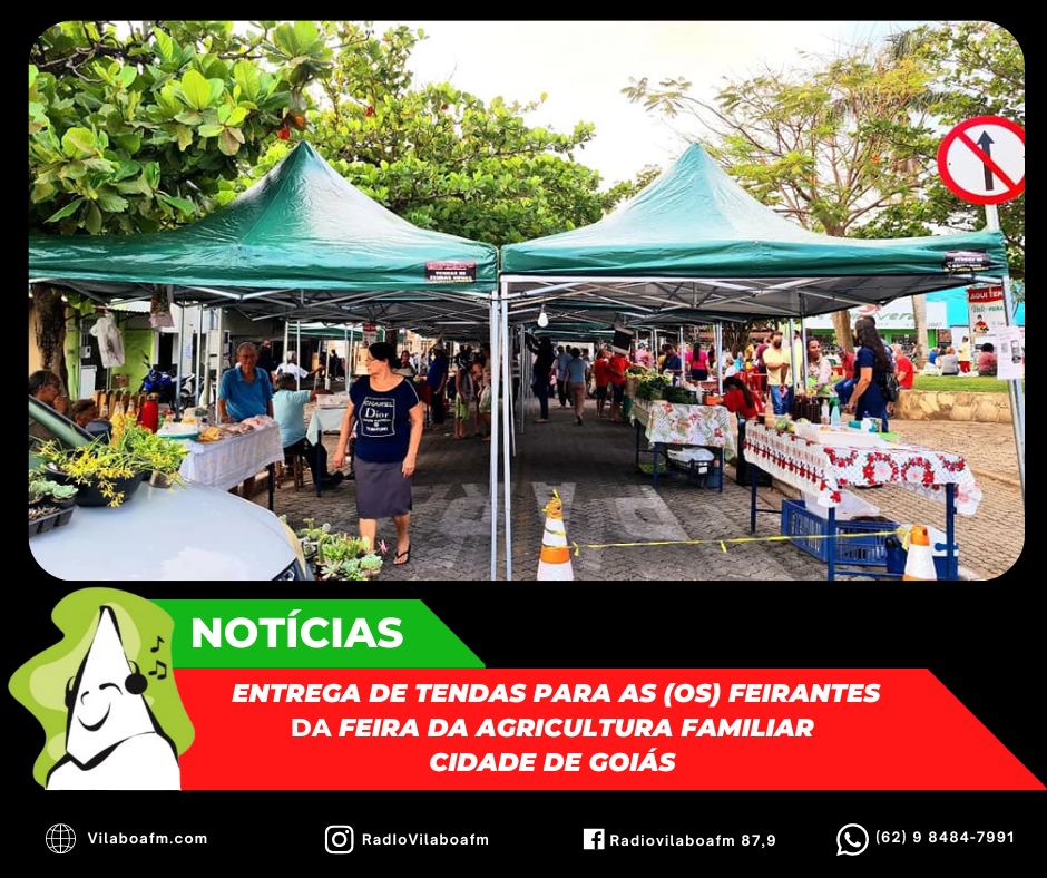 Feira da Agricultura Familiar está com tendas novas