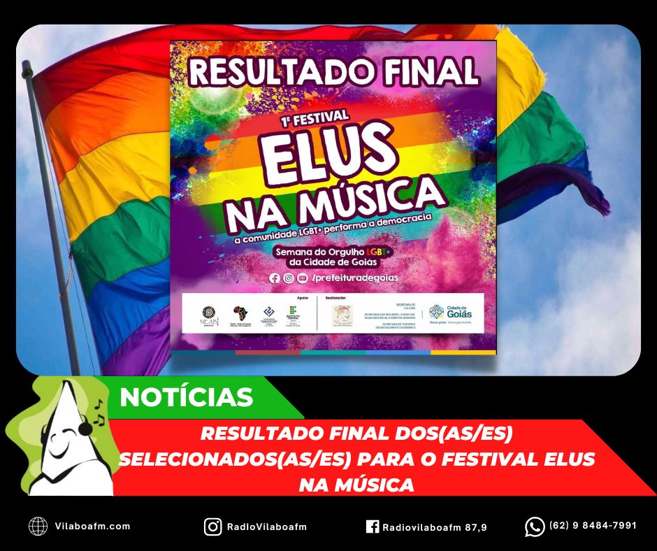 Foi divulgado o resultado final do Festival Elus na Música