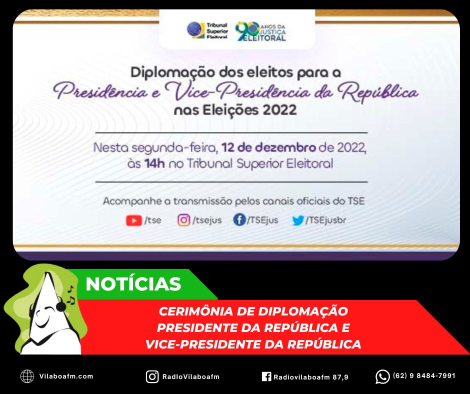 Diplomação dos eleitos para Presidente e Vice-Presidente da República