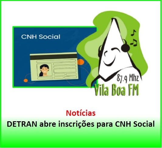 ​DETRAN abre inscrições para CNH Social