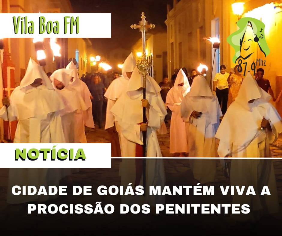 ​Cidade de Goiás mantém viva a Procissão dos Penitentes na Quinta-Feira Santa