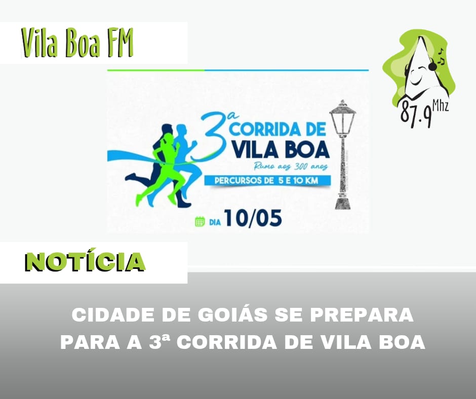 ​Cidade de Goiás se prepara para a 3ª Corrida de Vila Boa