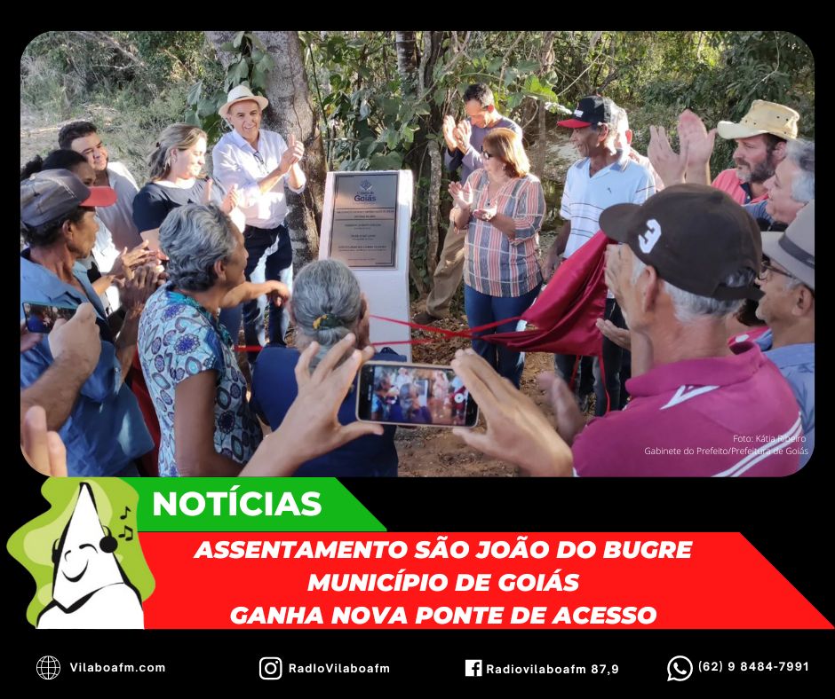 Ponte para o Assentamento São João do Bugre foi inaugurada