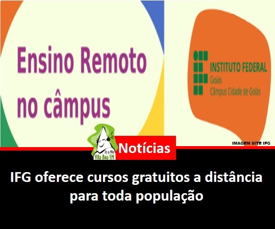 ​IFG oferece cursos gratuitos a distância para toda população