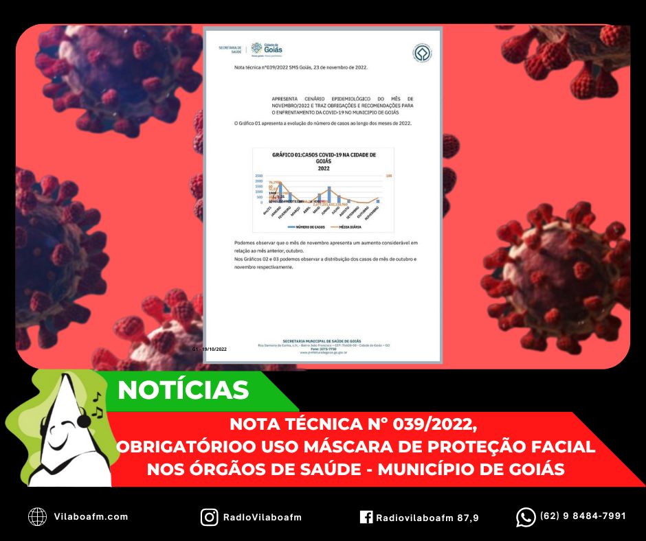 Nota Técnica da Secretaria Municipal de Saúde torna obrigatório o uso máscara de proteção facial nos órgãos de saúde do município.