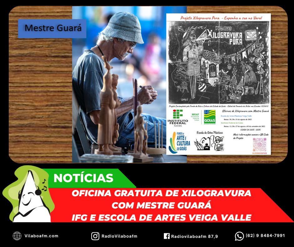 Oficina de Xilogravura na Cidade de Goiás