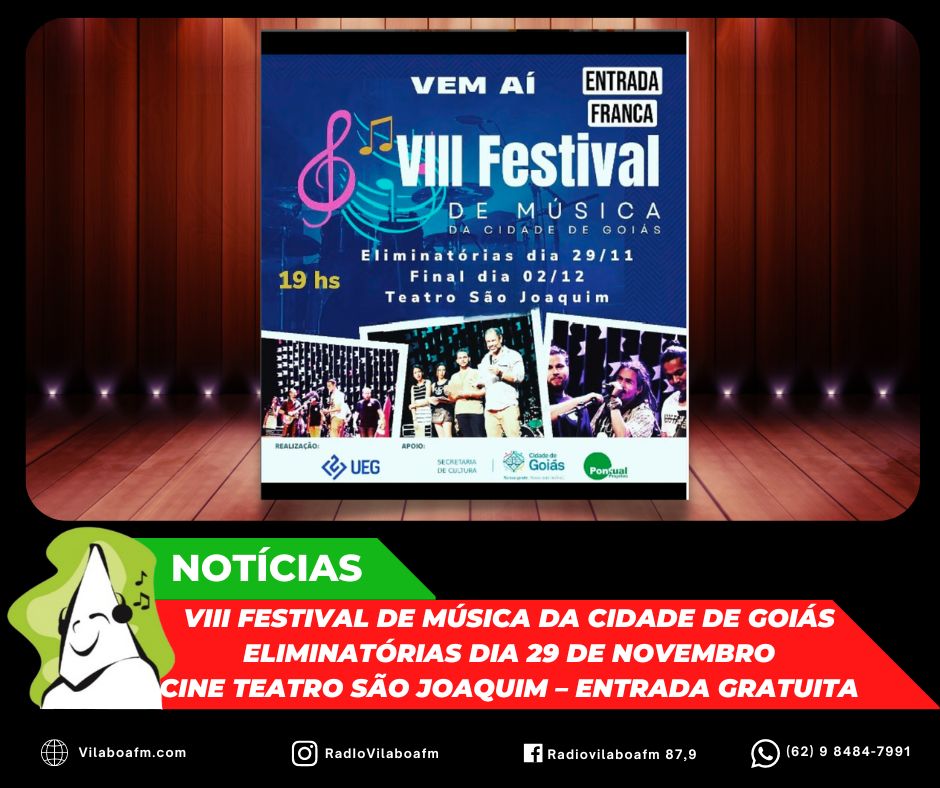 Eliminatórias do VIII Festival de Música da Cidade de Goiás