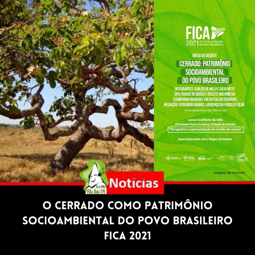 Mesa de Debate “O Cerrado como patrimônio socioambiental do povo brasileiro”. FICA 2021