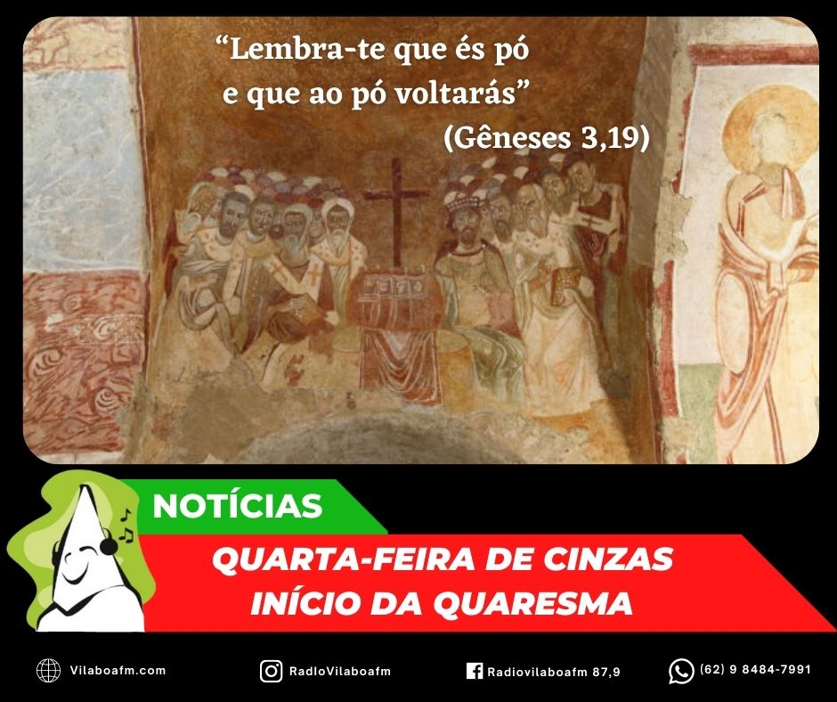 Hoje é o início do período da Quaresma