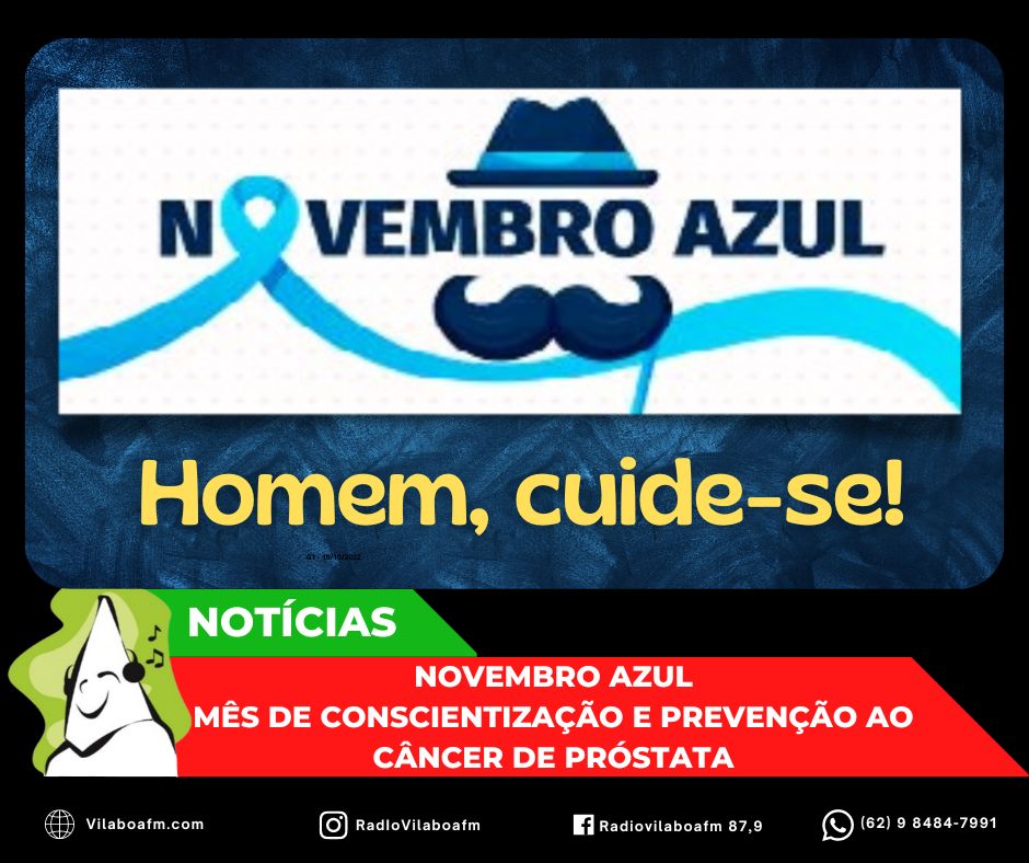 Novembro Azul: Mês de conscientização e prevenção ao câncer de próstata