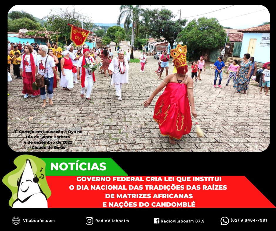 21 de março passará a ser o Dia Nacional das Tradições das Raízes de Matrizes Africanas e Nações do Candomblé