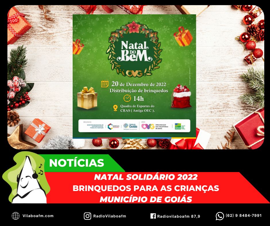 Natal Solidário 2022 no município de Goiás