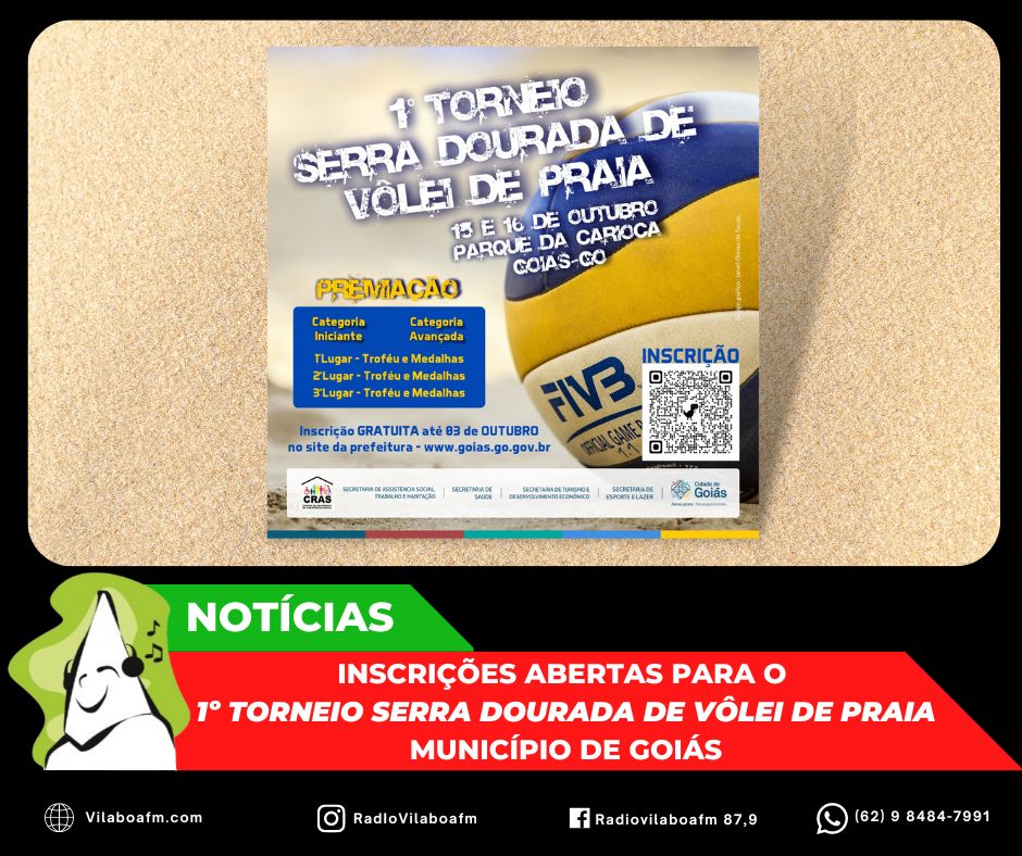1º Torneio Serra Dourada de Vôlei de Praia do município de Goiás