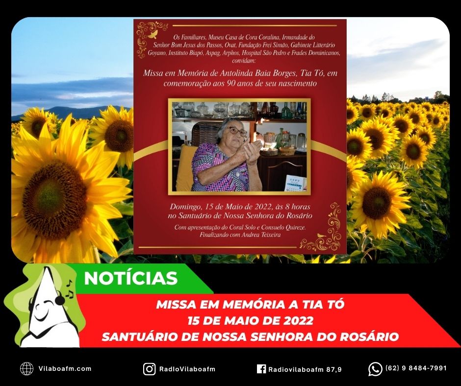 Missa em memória a Tia Tó