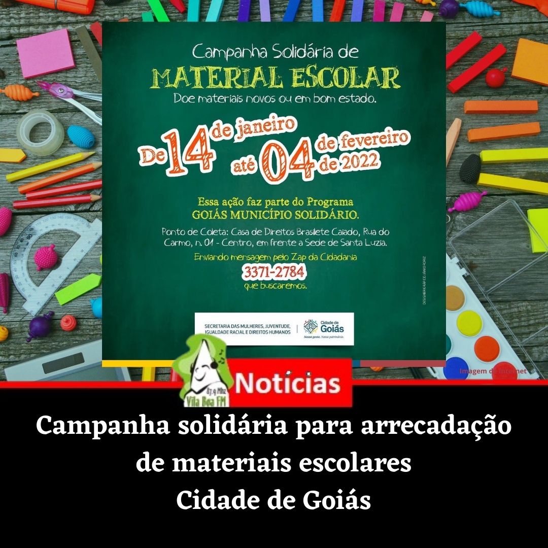 Campanha Solidária de Material Escolar