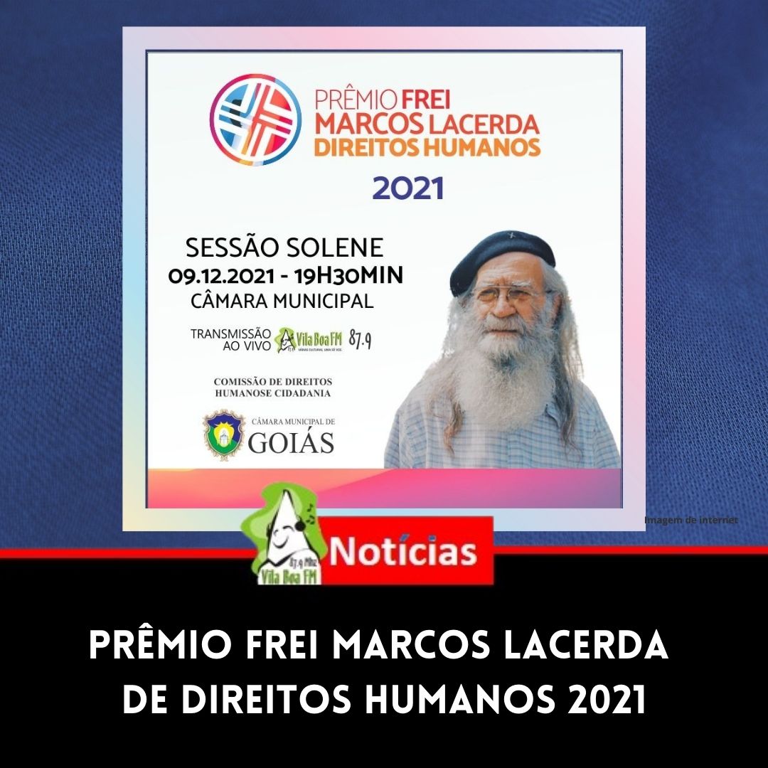 Entrega do prêmio Frei Marcos Lacerda de Direitos Humanos 2021