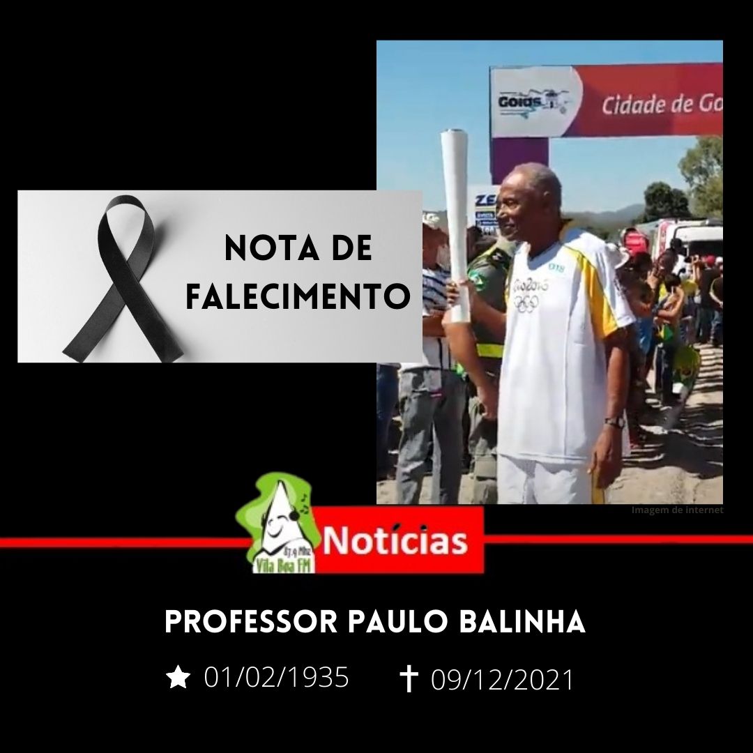 Falece o professor de futebol Paulo Balinha.