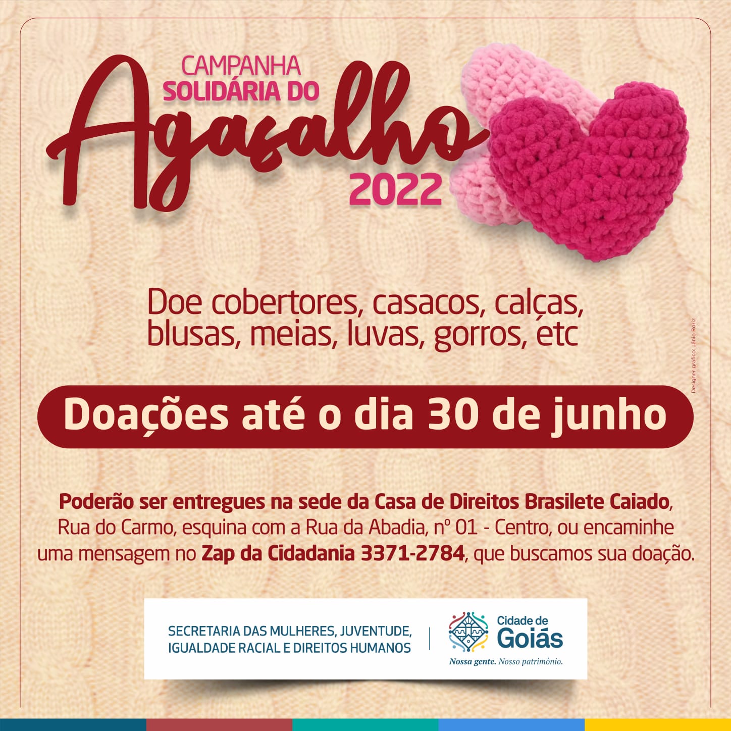 ​CAMPANHA SOLIDÁRIA DE AGASALHO 2022