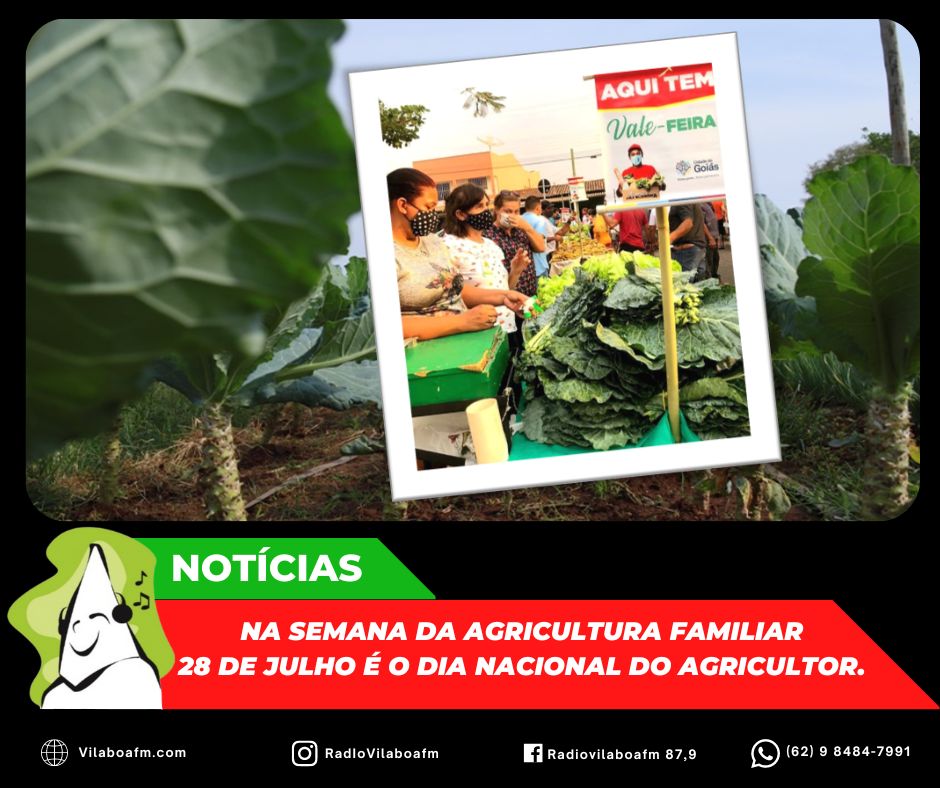 28 de julho é o Dia Nacional do Agricultor
